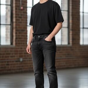 American Eagle Outfitters Men's Dark Gray Slim Jeans